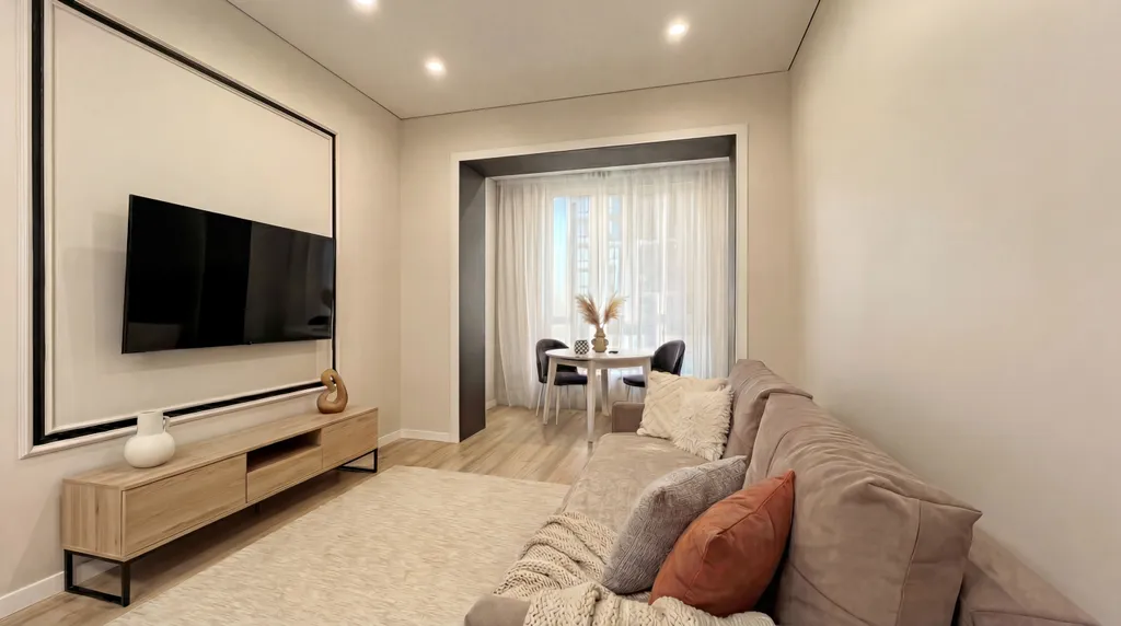 Просторные, стильные апартаменты с видом на горы