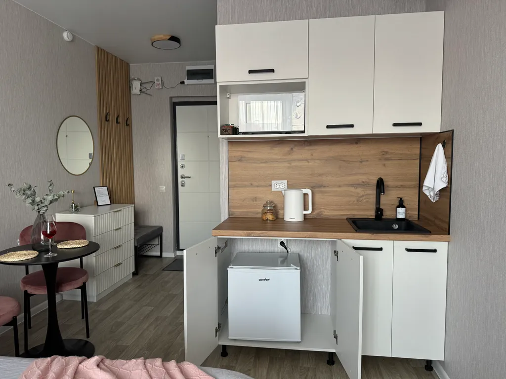 Уютная студия со всем необходимым для проживания