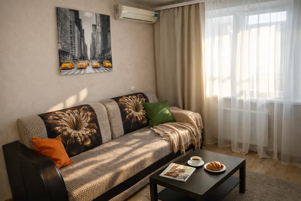 Просторная квартира с видом на город