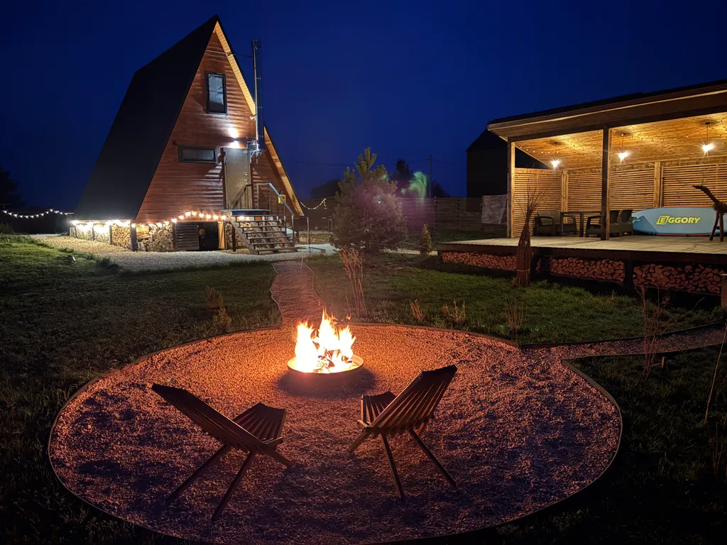 A-frame на берегу Волги