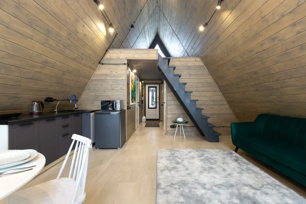 Домик 5 (A-Frame с купелью) 50 м2