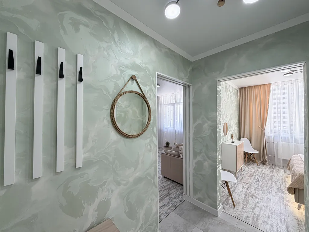 Зеленая квартира на Уральской в ЖК Дубки