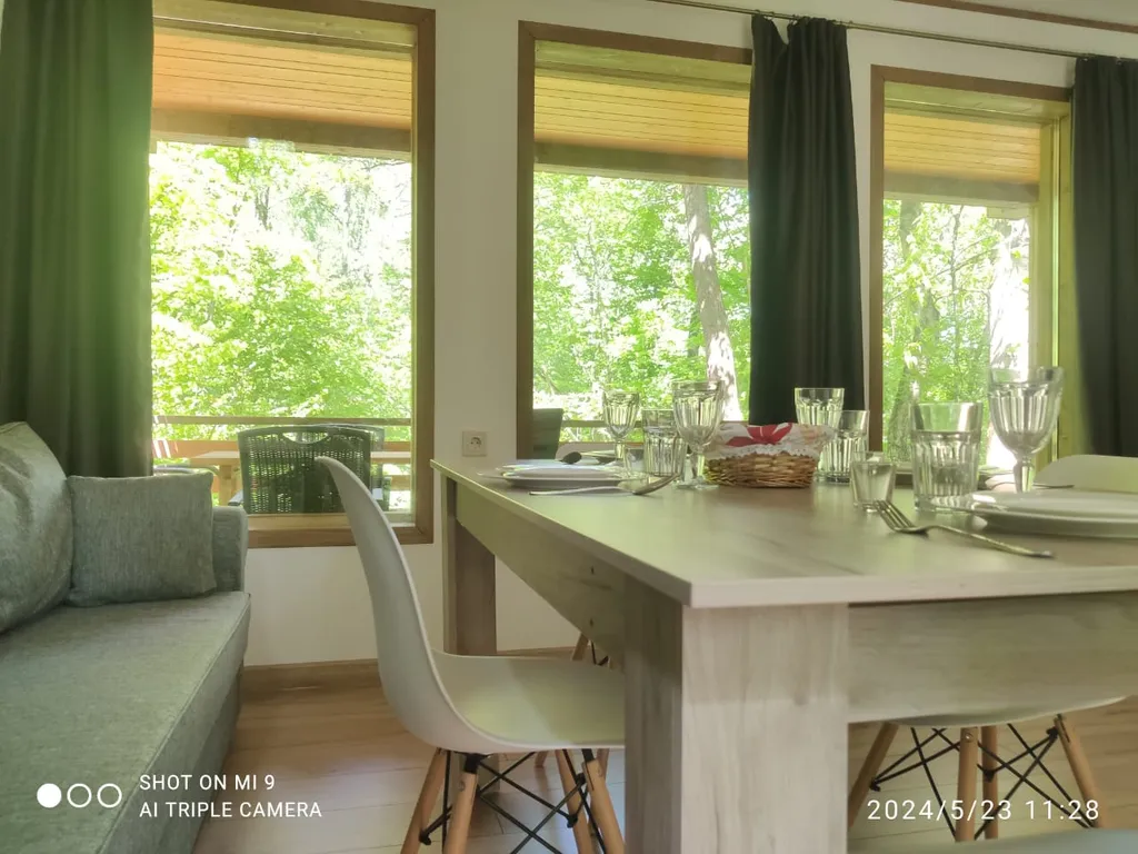 Стильный дом с лесной территорией, недалеко пруд с пляжем