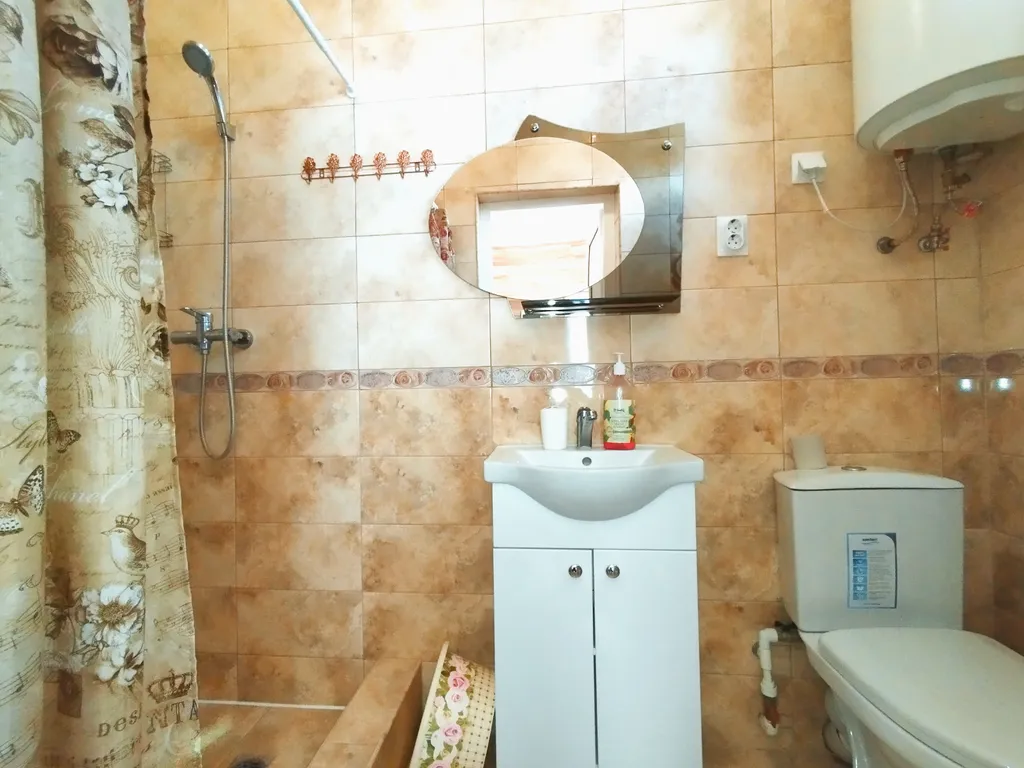 Студия с кухней удобствами балконом, 7 минут до моря