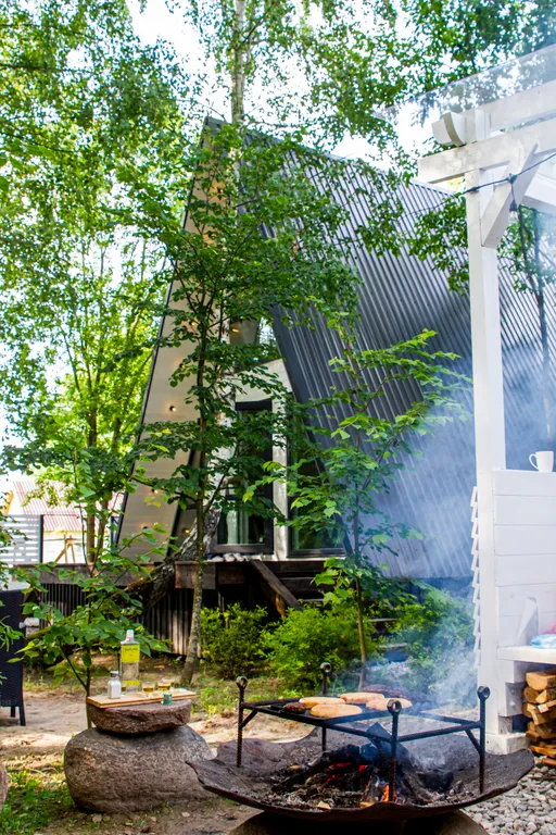 Уютный эко-домик А-фрейм