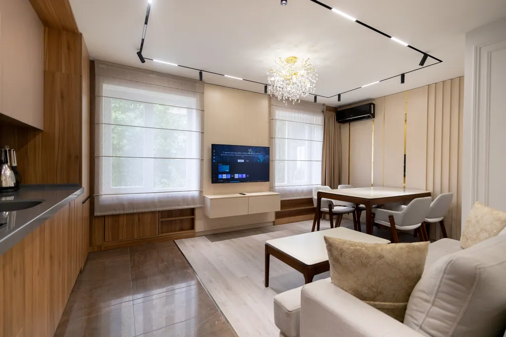 Современная дизайнерская квартира рядом с метро