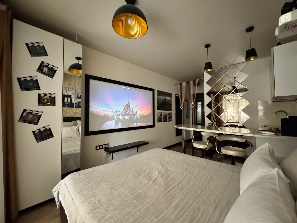 Квартира Студия Америка с кинотеатром, террасой и кухней — аренда посуточно в Самара