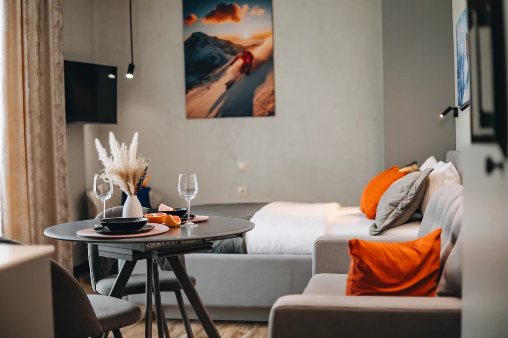 Квартира Квартира-студия до 4-х гостей в центре Шерегеша — Шерегеш