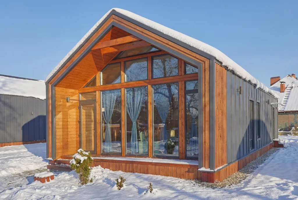 Коттедж Коттедж, современный одноэтажный дом с мансардой — Ногинск