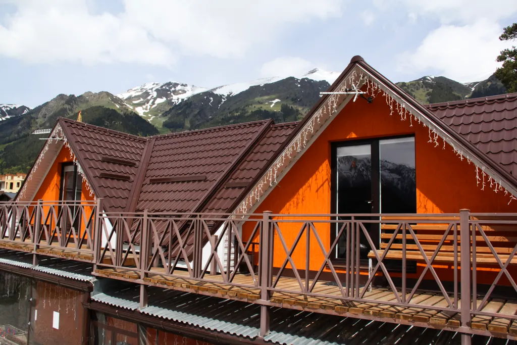 Квартира Квартира Четырёхместный номер на втором этаже с балконом — Архыз