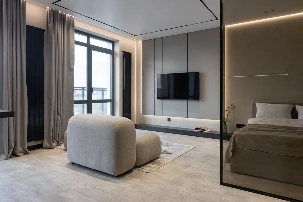 Апартаменты бизнес-класса в центре города с панорамным видом на пруд