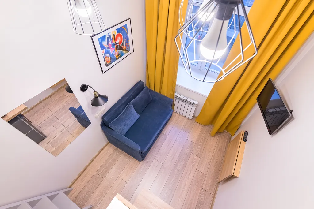 Квартира Квартира Уютная студия в центре города со вторым уровнем — Санкт-Петербург