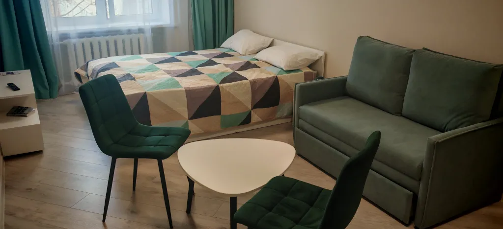 Квартира в ментоловых тонах