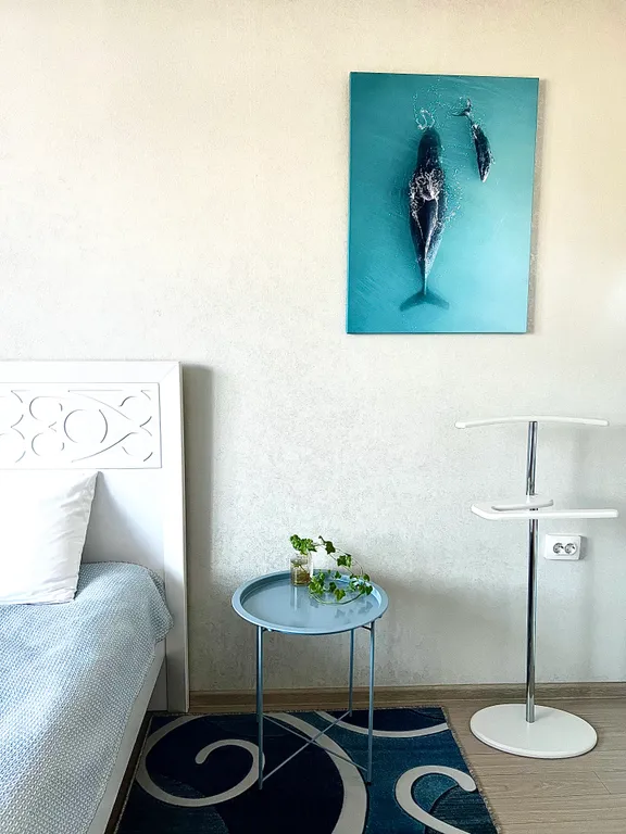 Уютная светлая квартира Аквамарин в новом развитом районе города