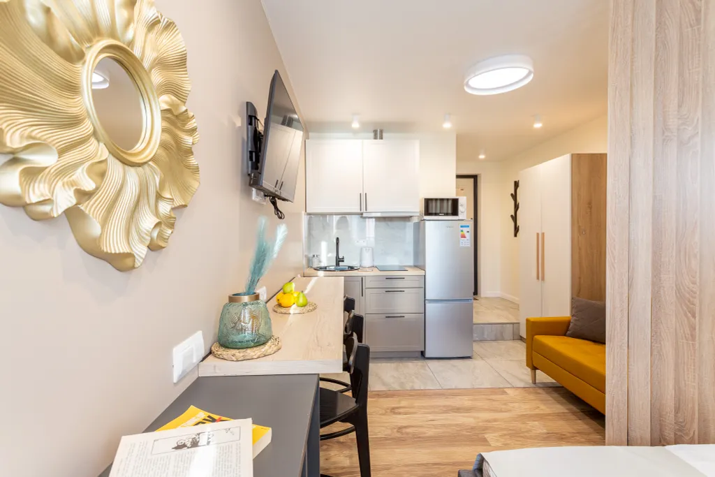 Светлая и яркая студия в ЖК Фрукты