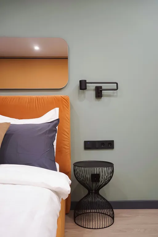 Квартира Квартира Современная студия Оранжевая с балконом — Калининград