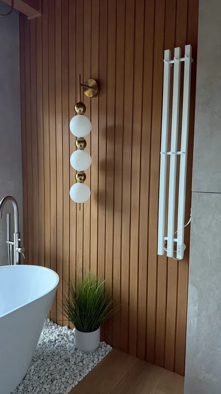 Дом с сауной и террасой а видом на сад