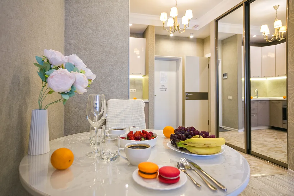 Апартамент с отдельной спальней и террасой с видом на парк