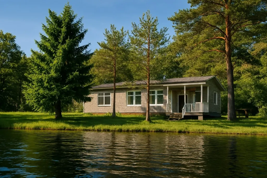 Дом-Коттедж на берегу озера