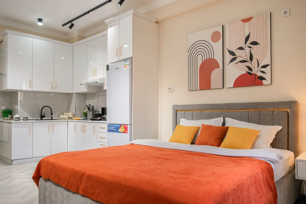 Современная студия с панорамой Tashkent City