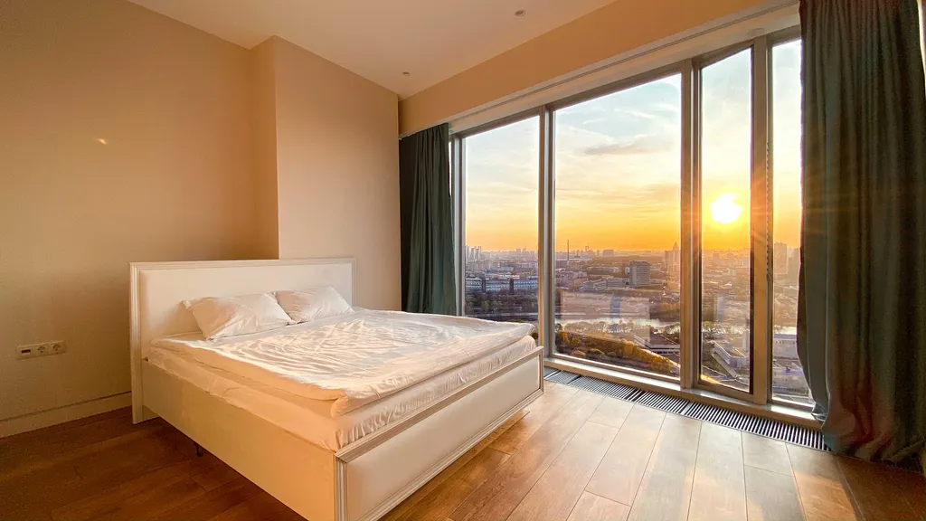 Апартамент в Москва Сити с панорамной ванной