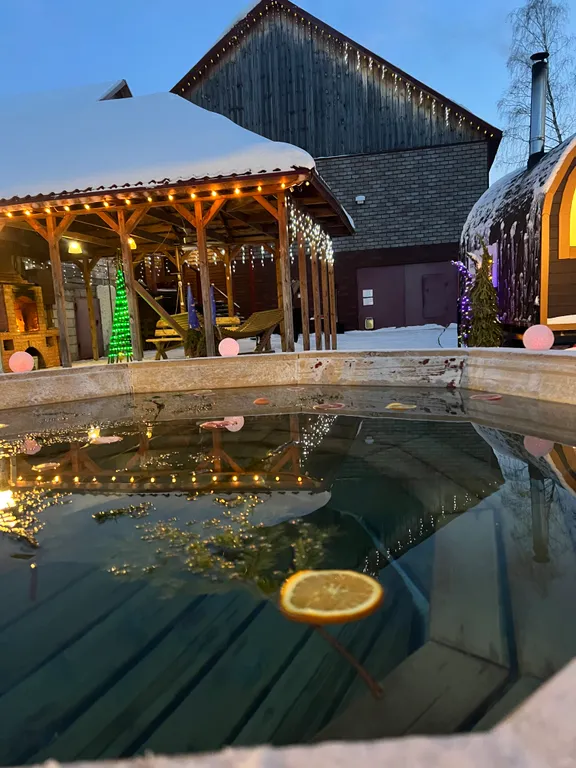 Дом с баней и чаном