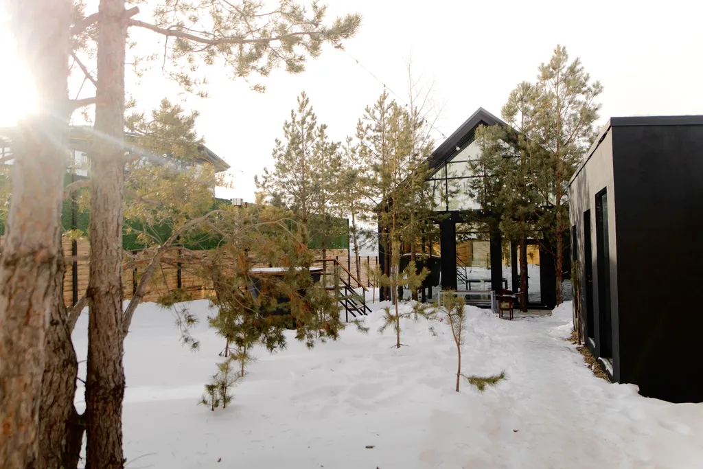 Коттедж Современный дизайнерский дом с панорамным остеклением и видом на горы — аренда посуточно в Малая Царевщина