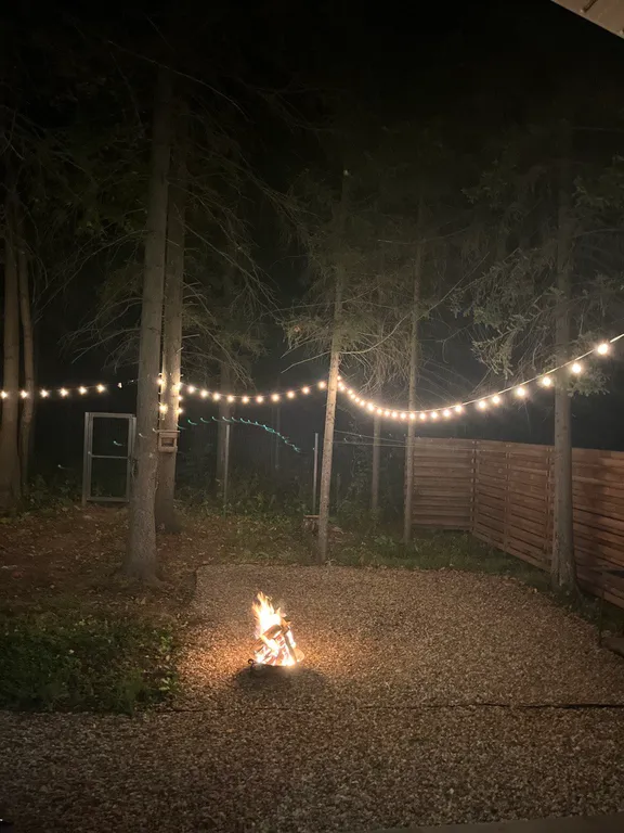 Панорамный дом с видом на лес и банным чаном