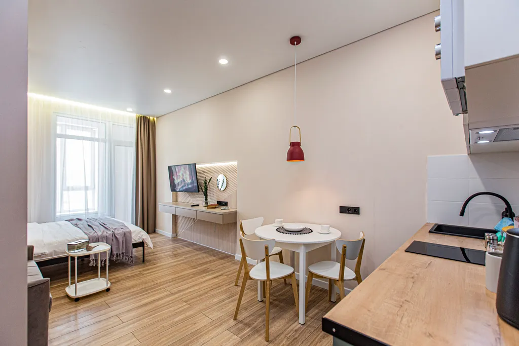 Квартира Студия 1 с шикарным видом и лоджией ЖК Еstet — Алматы