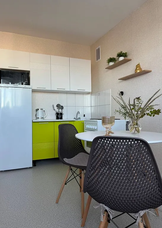 Уютная студия с видом на город