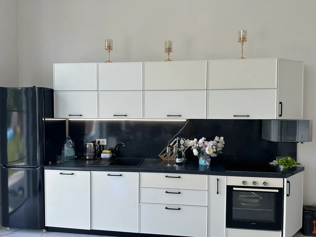 Дом с панорамными окнами и баней