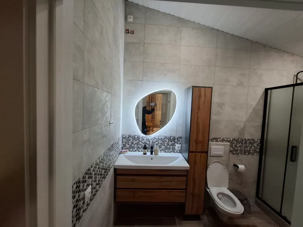 Дом с мансардой в соснах