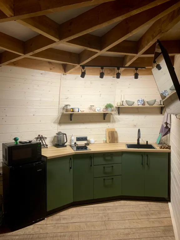 Уникальный купольный дом среди хвойного леса