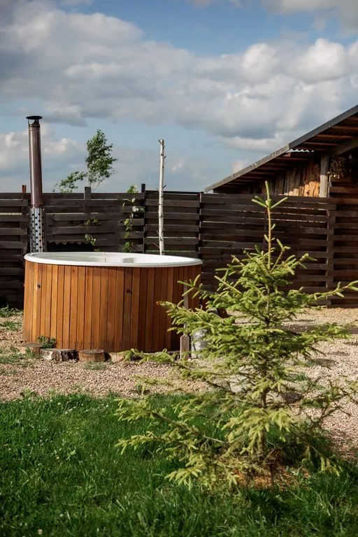 Уютный домик с баней и горячей купелью