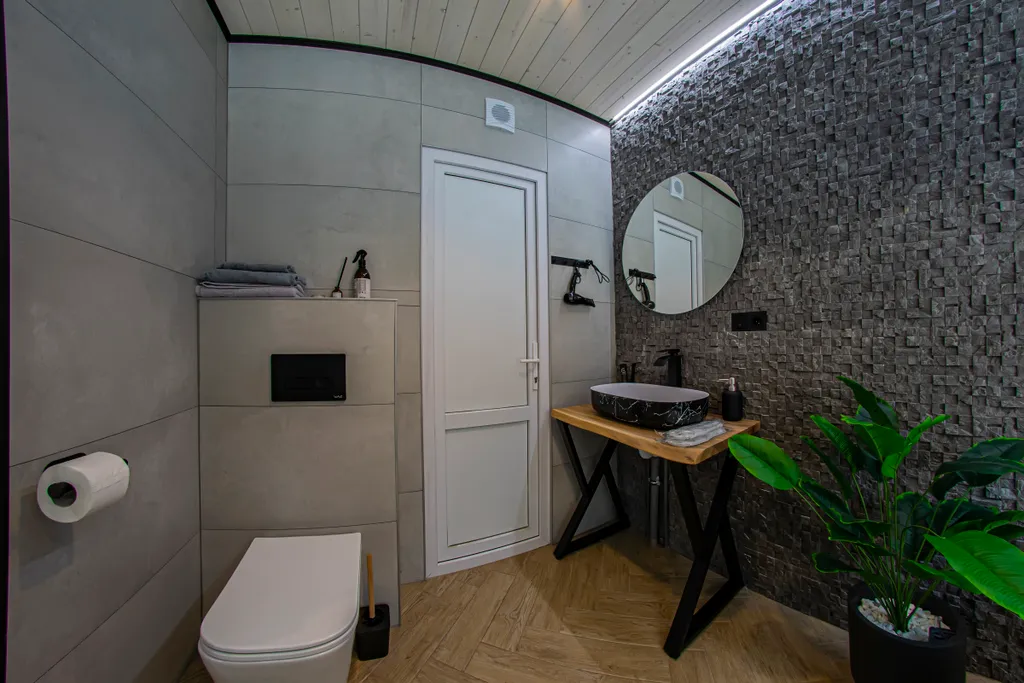 Вилла в Сосновом лесу с чаном и баней