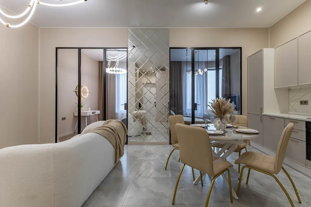 Квартира Квартира Люкс с двумя спальнями и видом на Москва реку — Москва