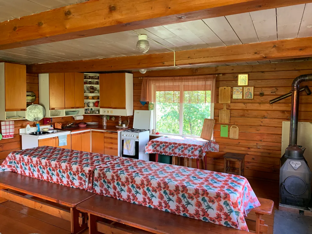 Деревенский домик с печкой и летней кухней