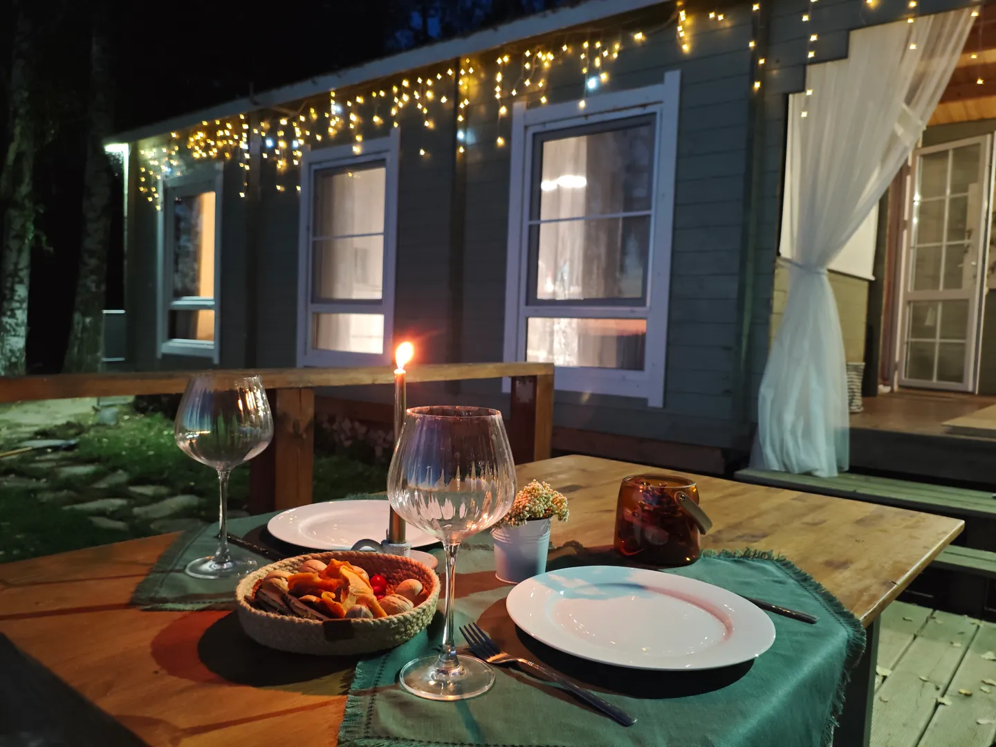 Ужин на веранде