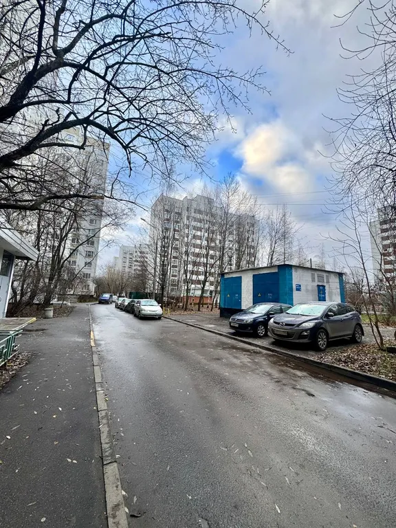 Снежные узоры на крышах с высоты 10-го этажа