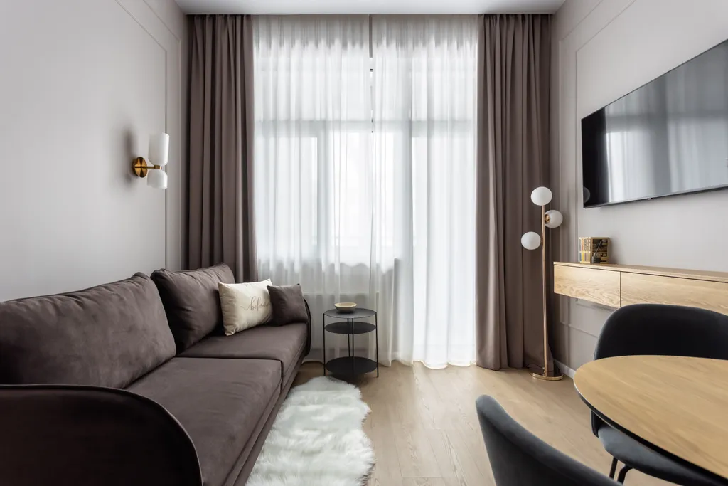 Квартира АПАРТАМЕНТЫ ДВУХКОМНАТНЫЕ 'БРАУН ФЛЭТПОРТ', для 4 гостей — Москва