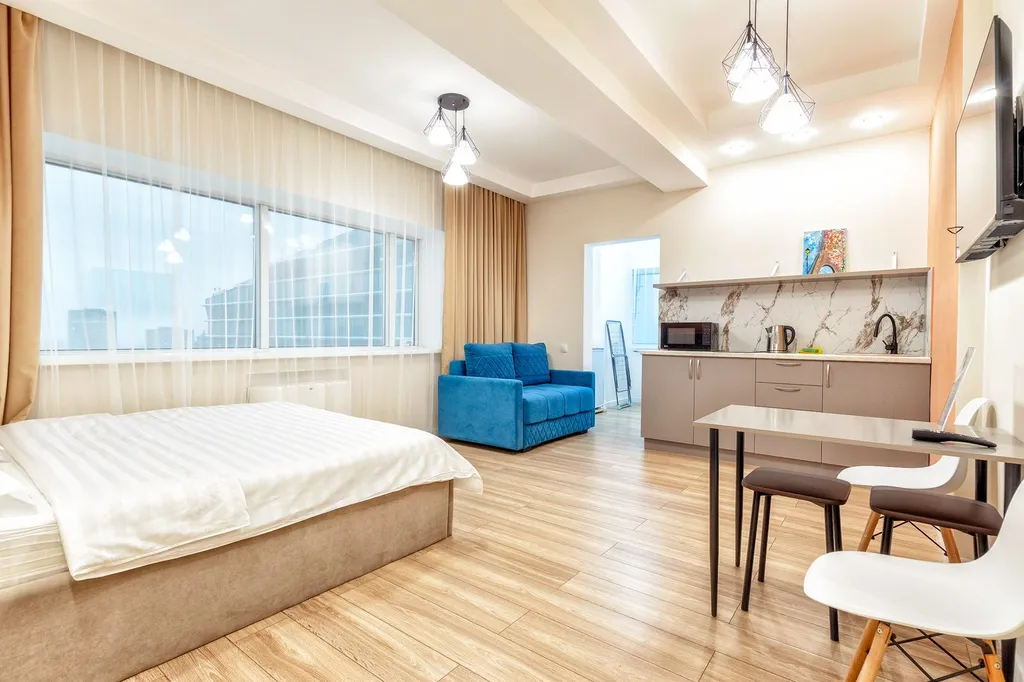 Элитные апартаменты с панорамным видом из окна в самом центре столицы