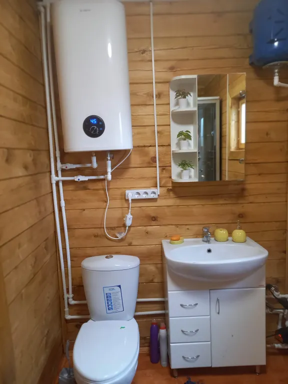 Уютный домик на берегу живописного озера