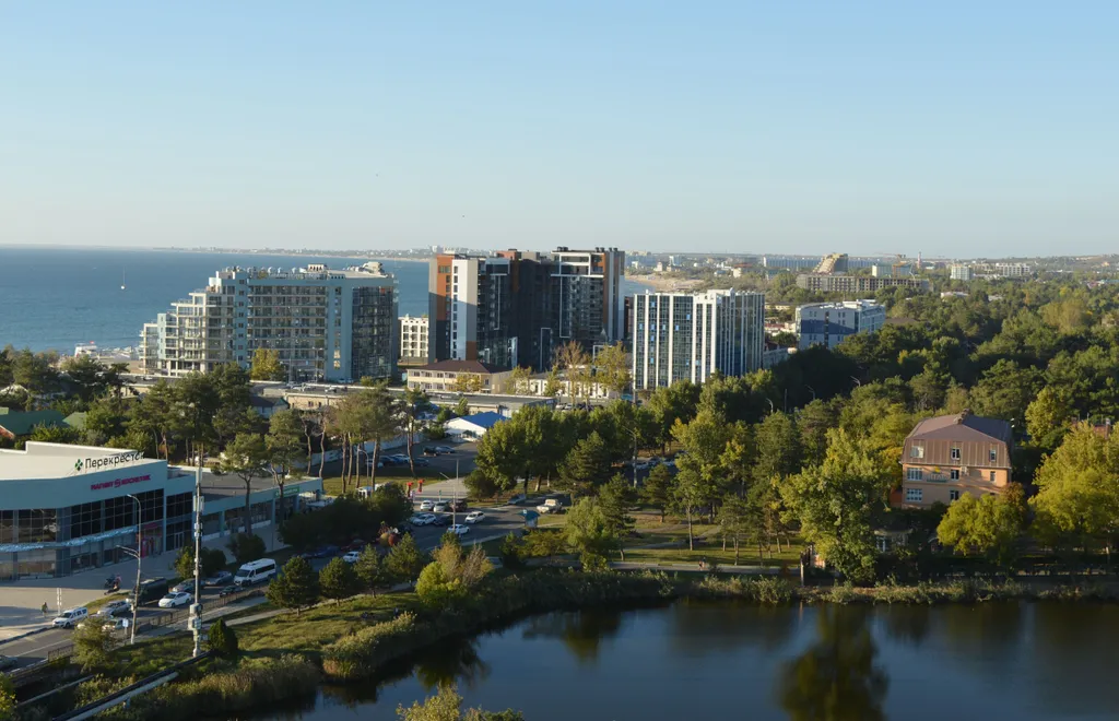 Апартамент с видом на море и парк развлечений