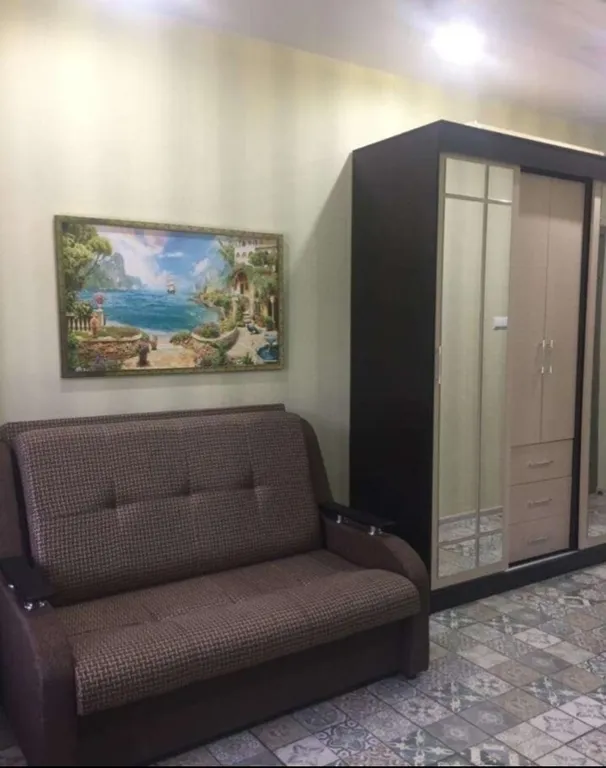 Студия с изумительным видом из окна на реку и горы