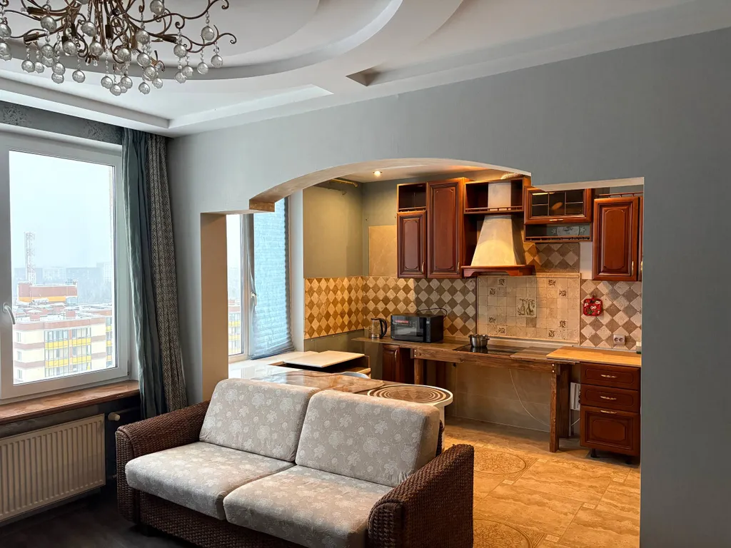 Квартира Шикарная двухэтажная квартира с видом на лес — Янино-1