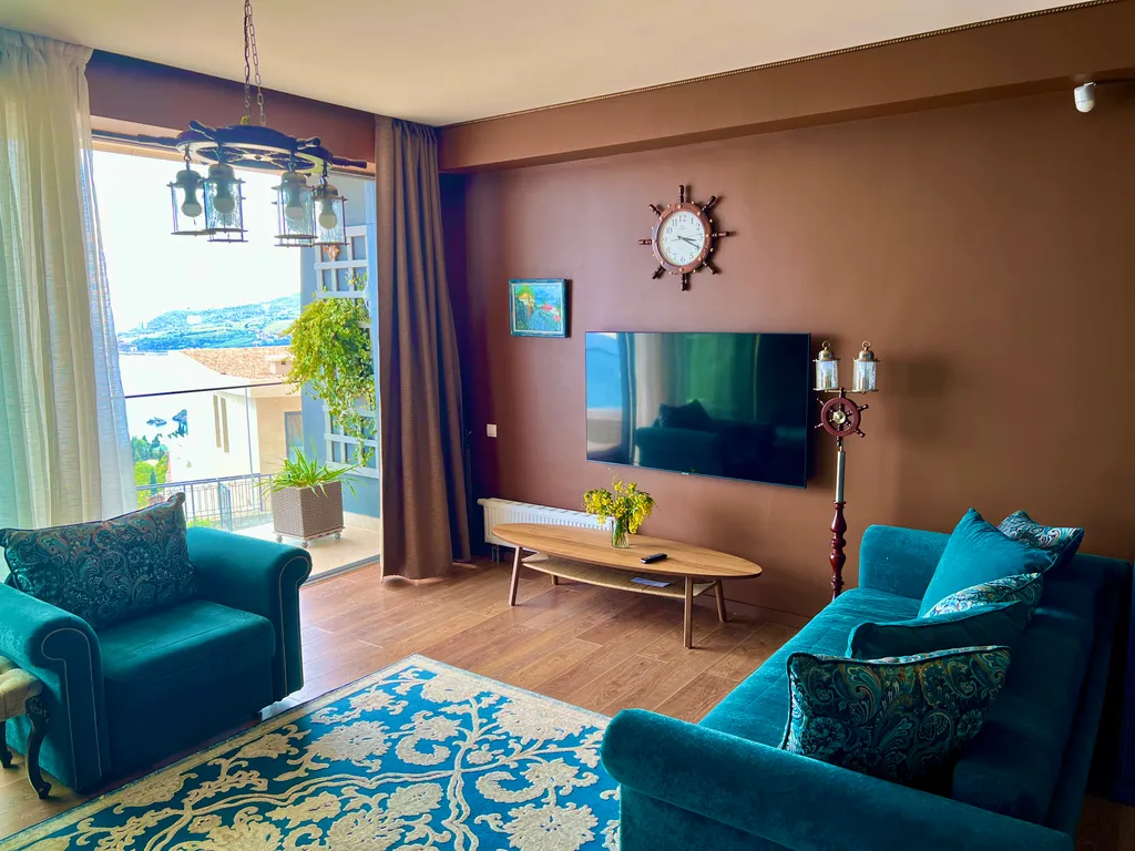 Квартира с прекрасным видом на море и скалы Адалары