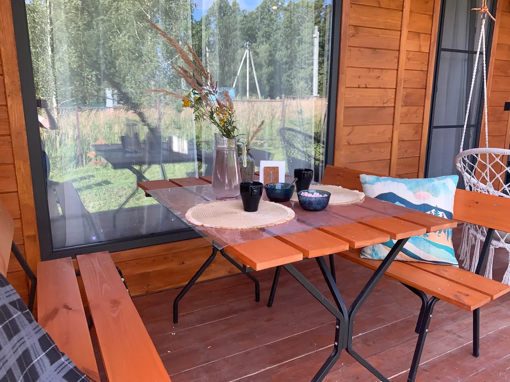 Семейная дача с сауной и камином