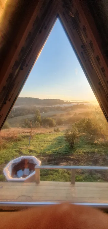 Коттедж Видовой парящий дом в заповеднике с банным чаном, без соседей — Муханки