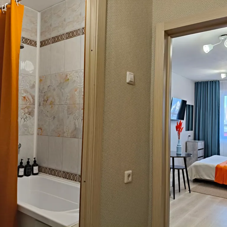 Квартира Квартира Уютная студия с прекрасным видом на парк Прищепка — Красноярск