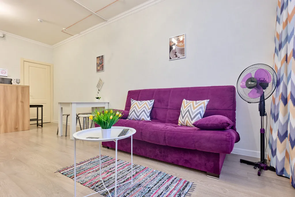 Евродвушка с балконом на 19 этаже вместительность на 6 человек